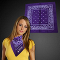 Purple 22" Cotton Bandana